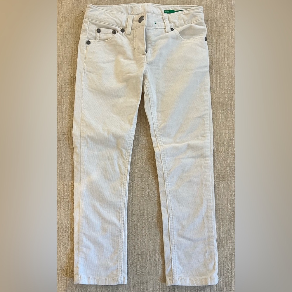 Benetton Cream Corduroy Pants